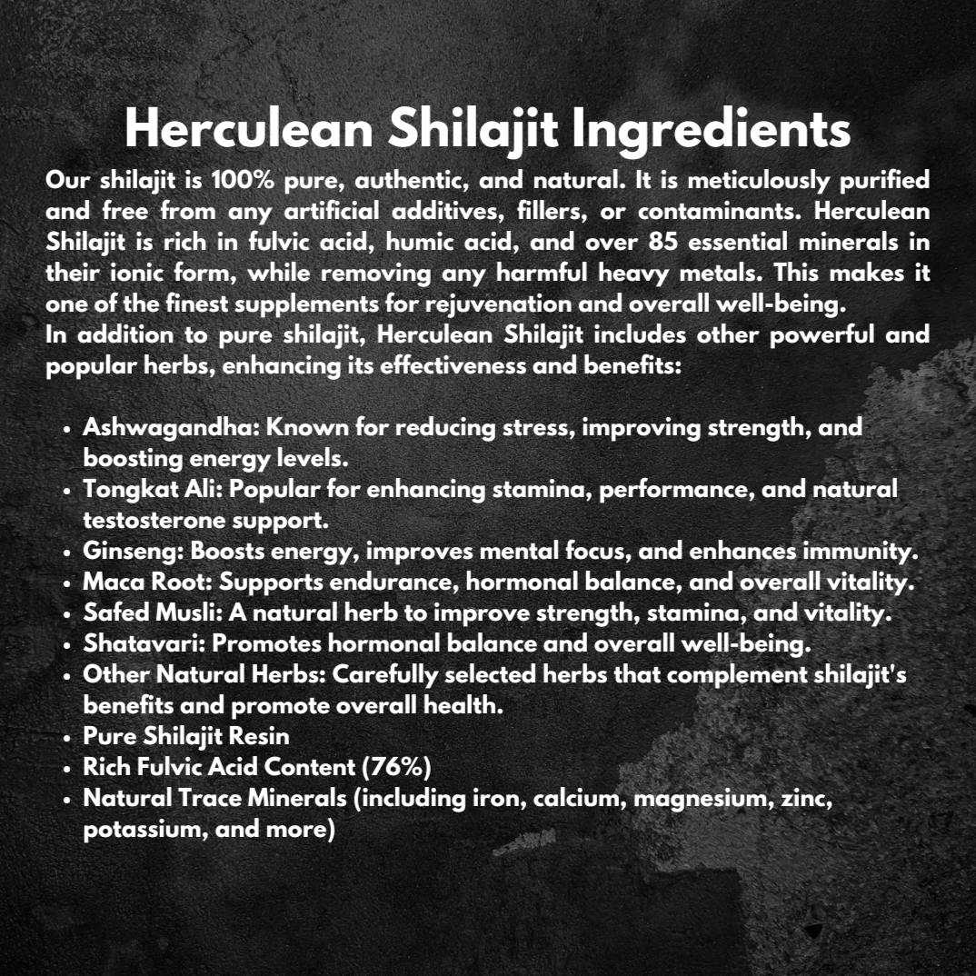 Herculean Shilajit Resin - 30g